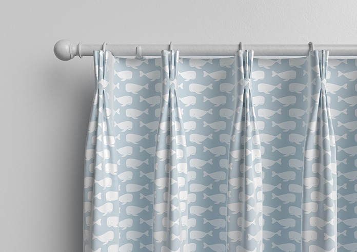 Whaling Around, Cornflower - Made to Measure Curtains - Image 11